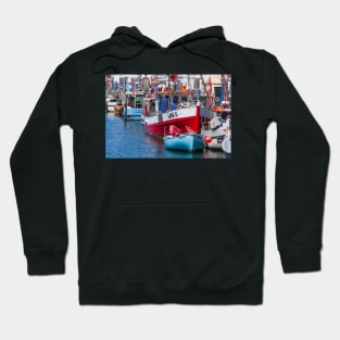 Fishing boats, Alter Strom, Warnemünde, Rostock, Mecklenburg-Western Pomerania Hoodie